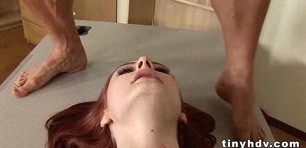  Real amateur redhead teen pussy Violet Monroe 5 93